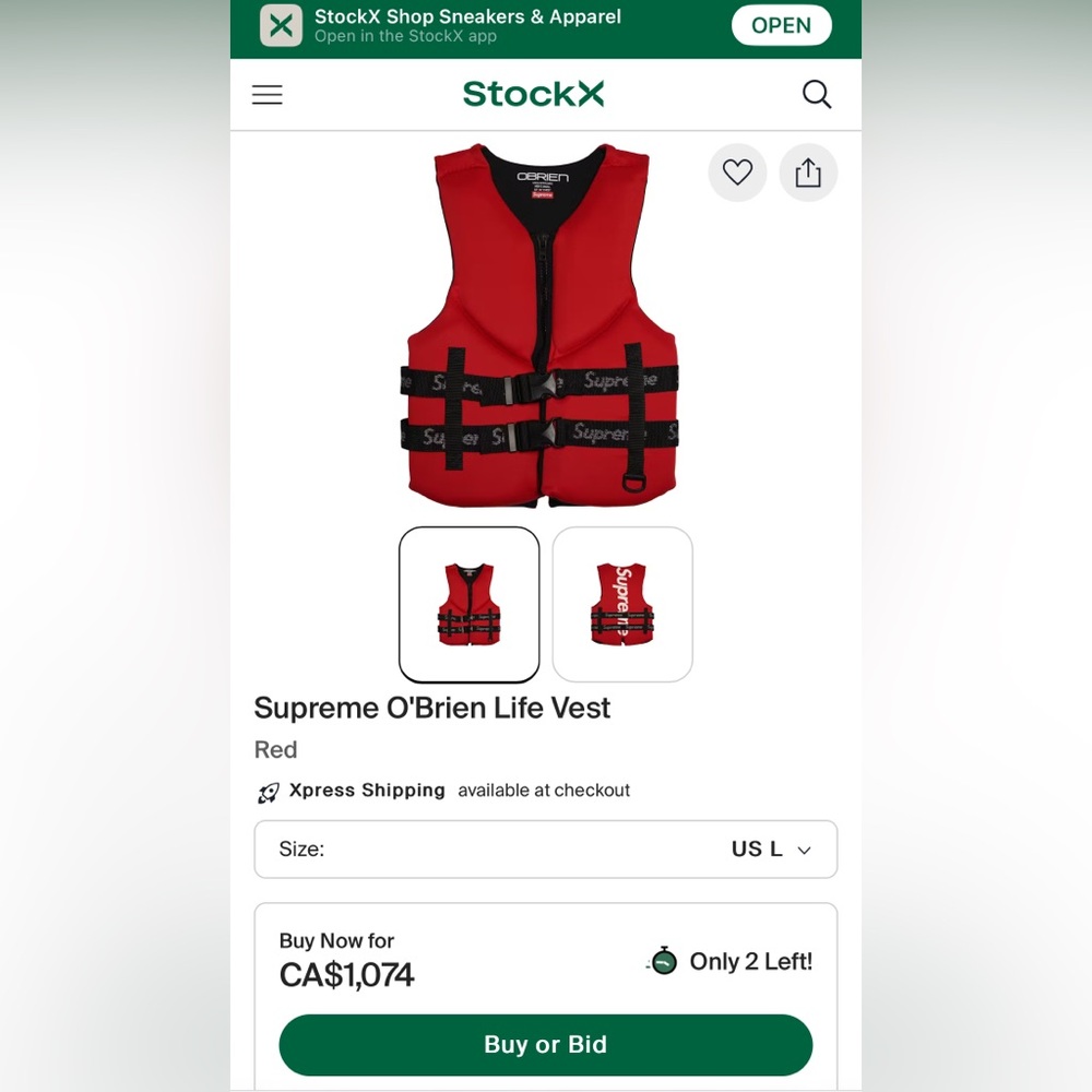 Supreme Red Performance Jacket